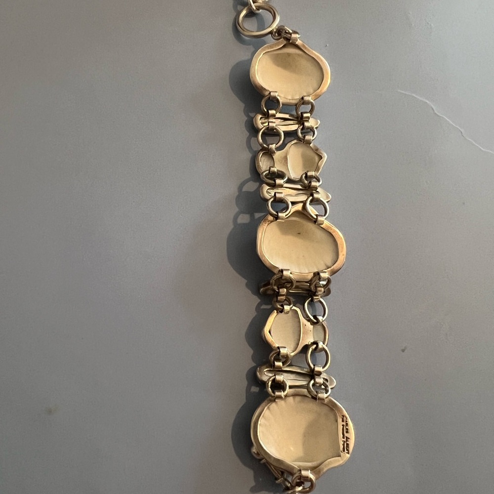 Charles Albert .950 Sterling Silver Shell Bracelet - Picture 4 of 8